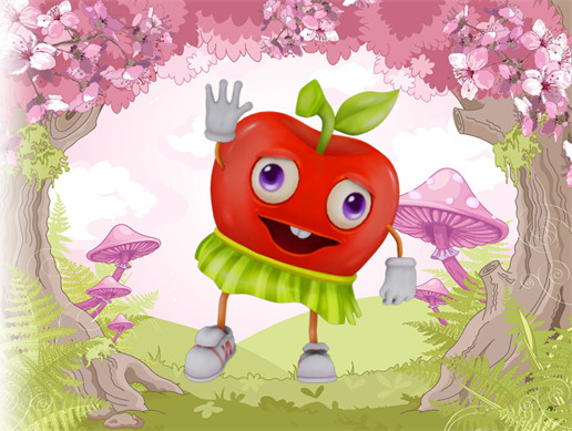 Cartoon Apple